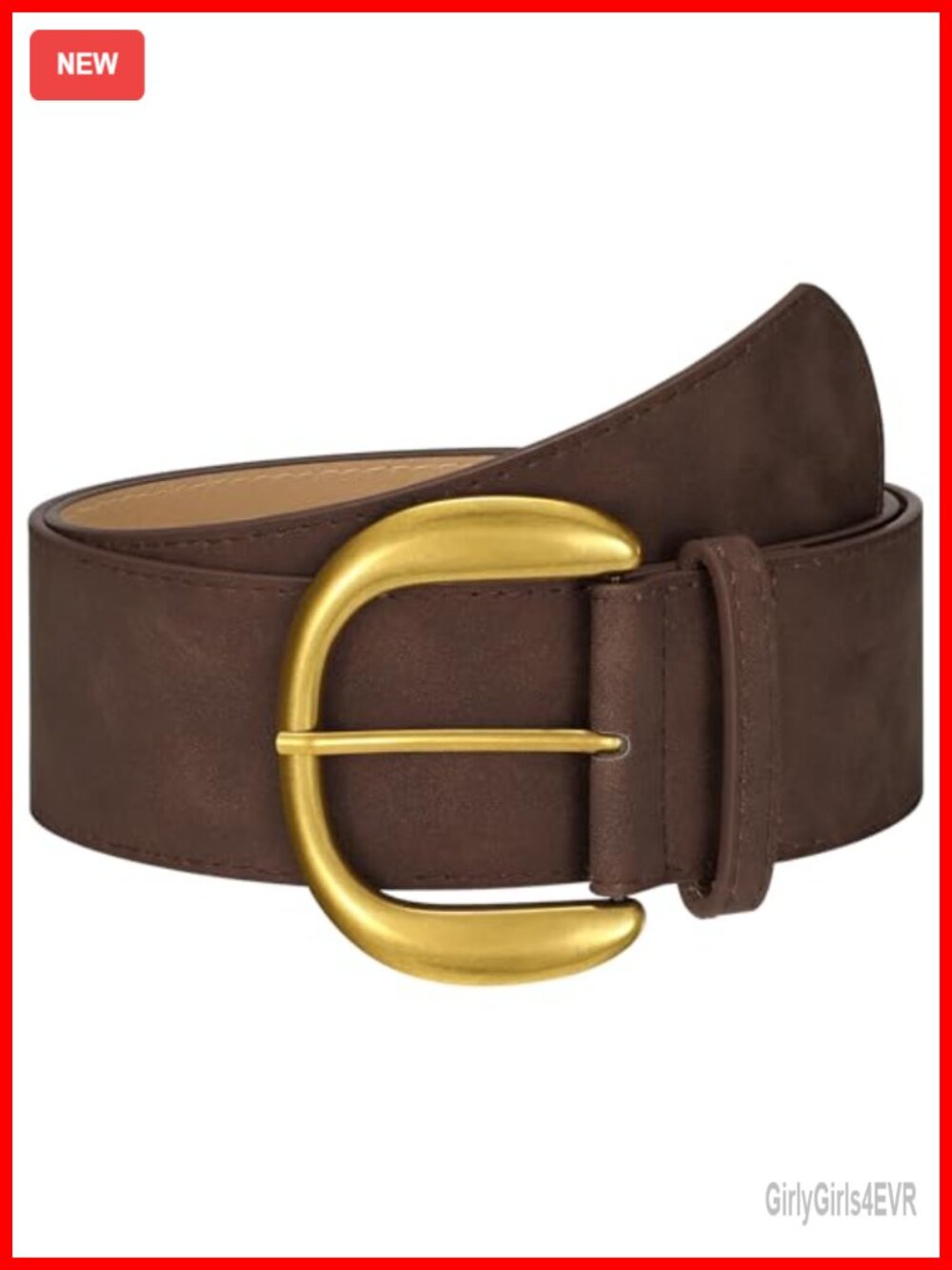 Wide Suede Leather Belt for Women Chunky Waist Belt for Dresses Jeans